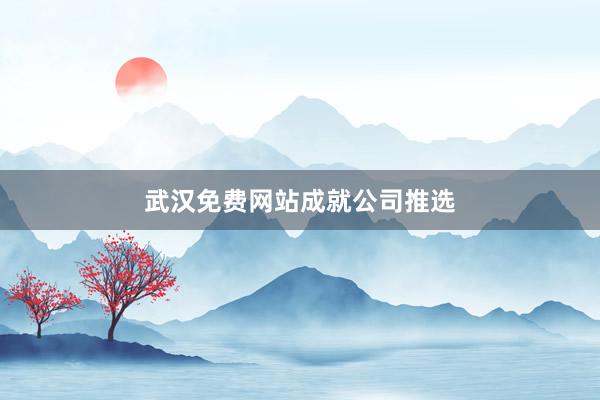 武汉免费网站成就公司推选